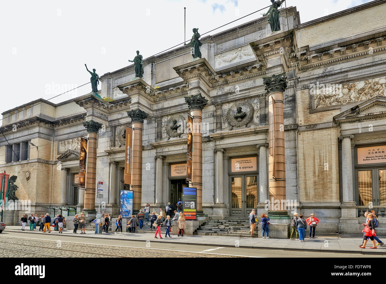 Das Königliche Museum Belgien in die Innenstadt von Brüssel am 15. August 2014. Es enthält über 20.000 Zeichnungen, Skulpturen und Gemälde Stockfoto