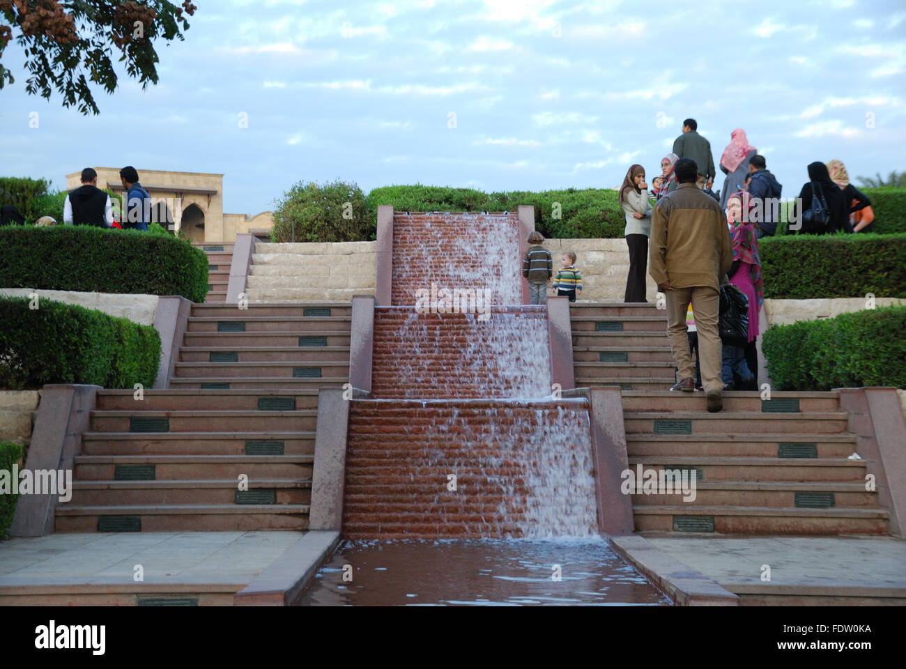 Al Azhar Park, Kairo, Ägypten - das Projekt für den öffentlichen Raum als eines der weltweit 60 große öffentliche Räume gelistet Stockfoto