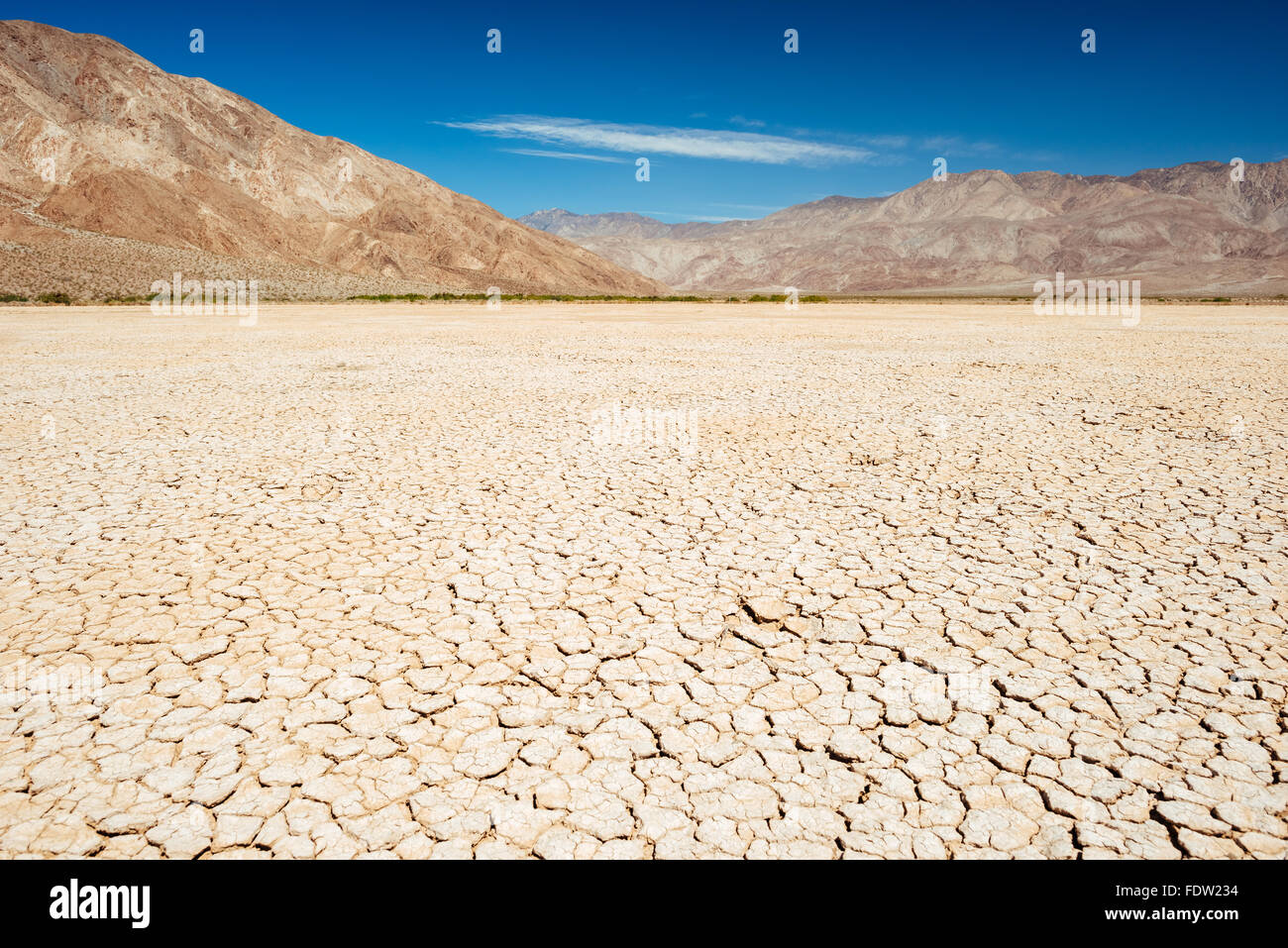 Clark Dry Lake in Anza-Borrego Desert State Park, Kalifornien Stockfoto
