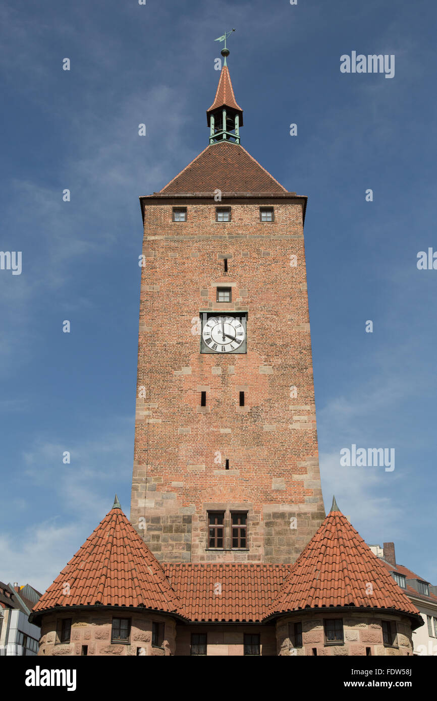 der weiße Turm Stockfoto