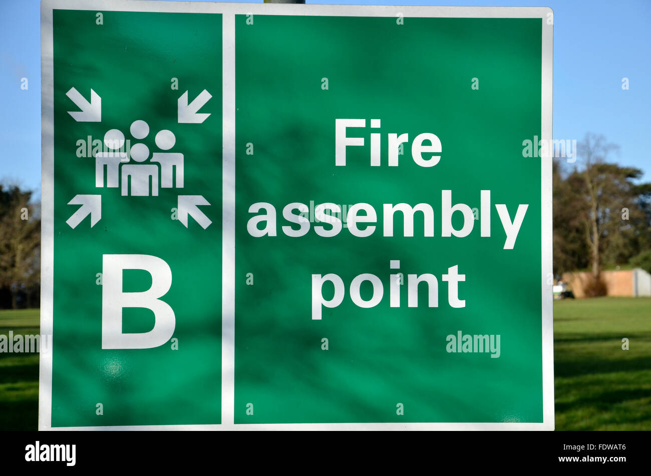 Ein Sammelplatz der Feuer-Zeichen Stockfoto