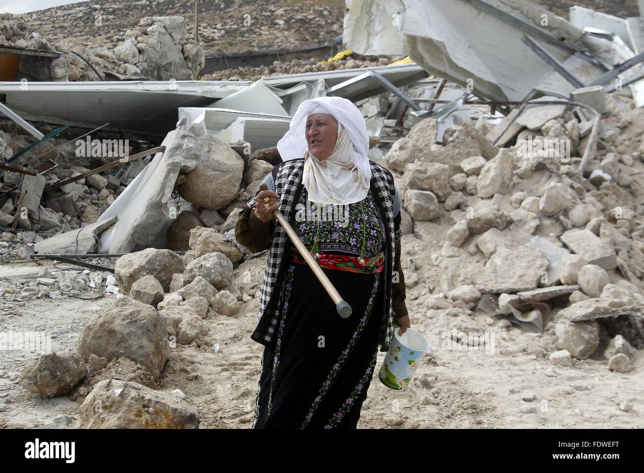 Hebron, Westjordanland, Palästinensische Gebiete. 2. Februar 2016. Eine