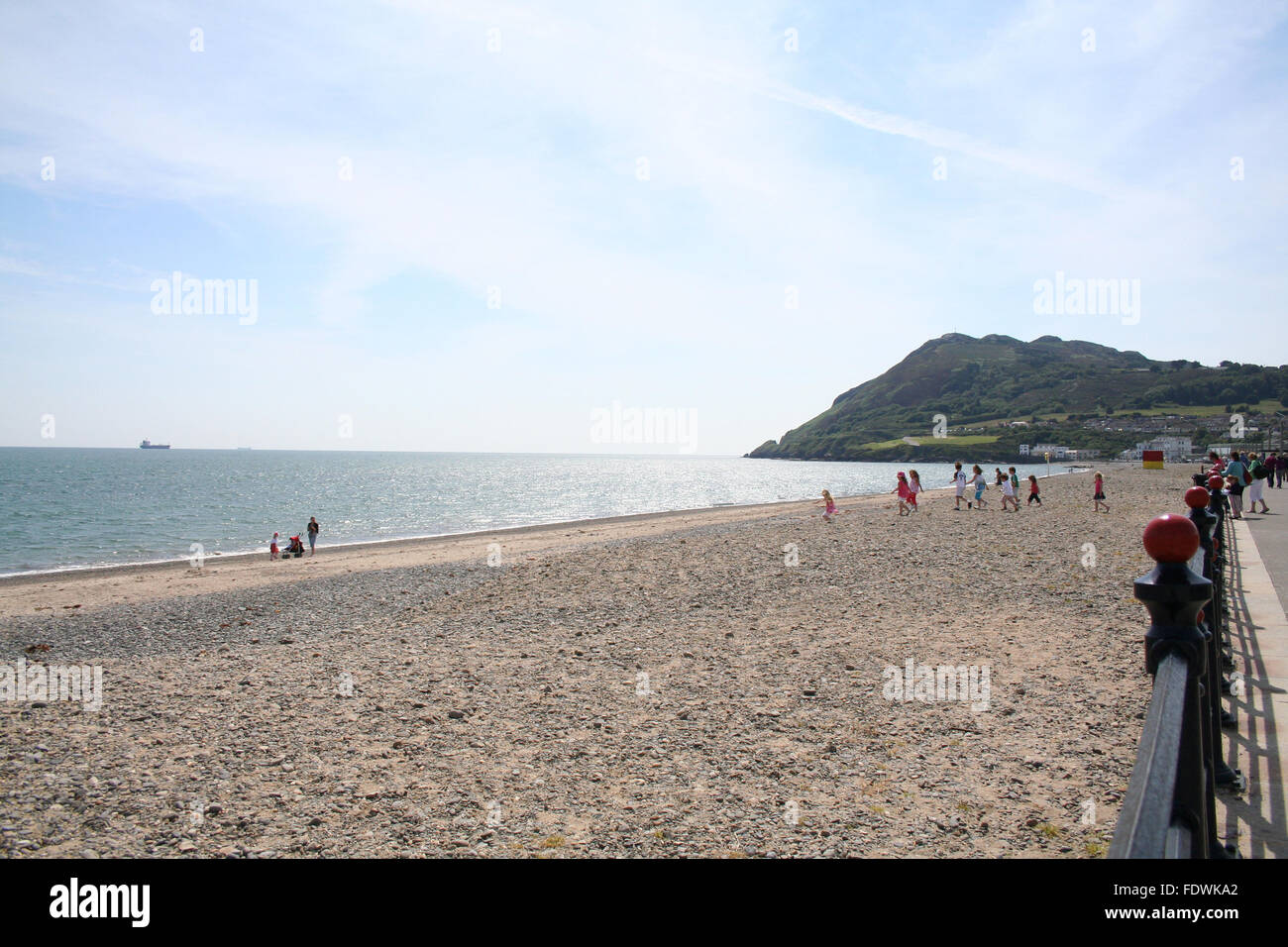 Bray, Hafen, Bray Head, Strand in Co. Dublin, Irland Stockfoto