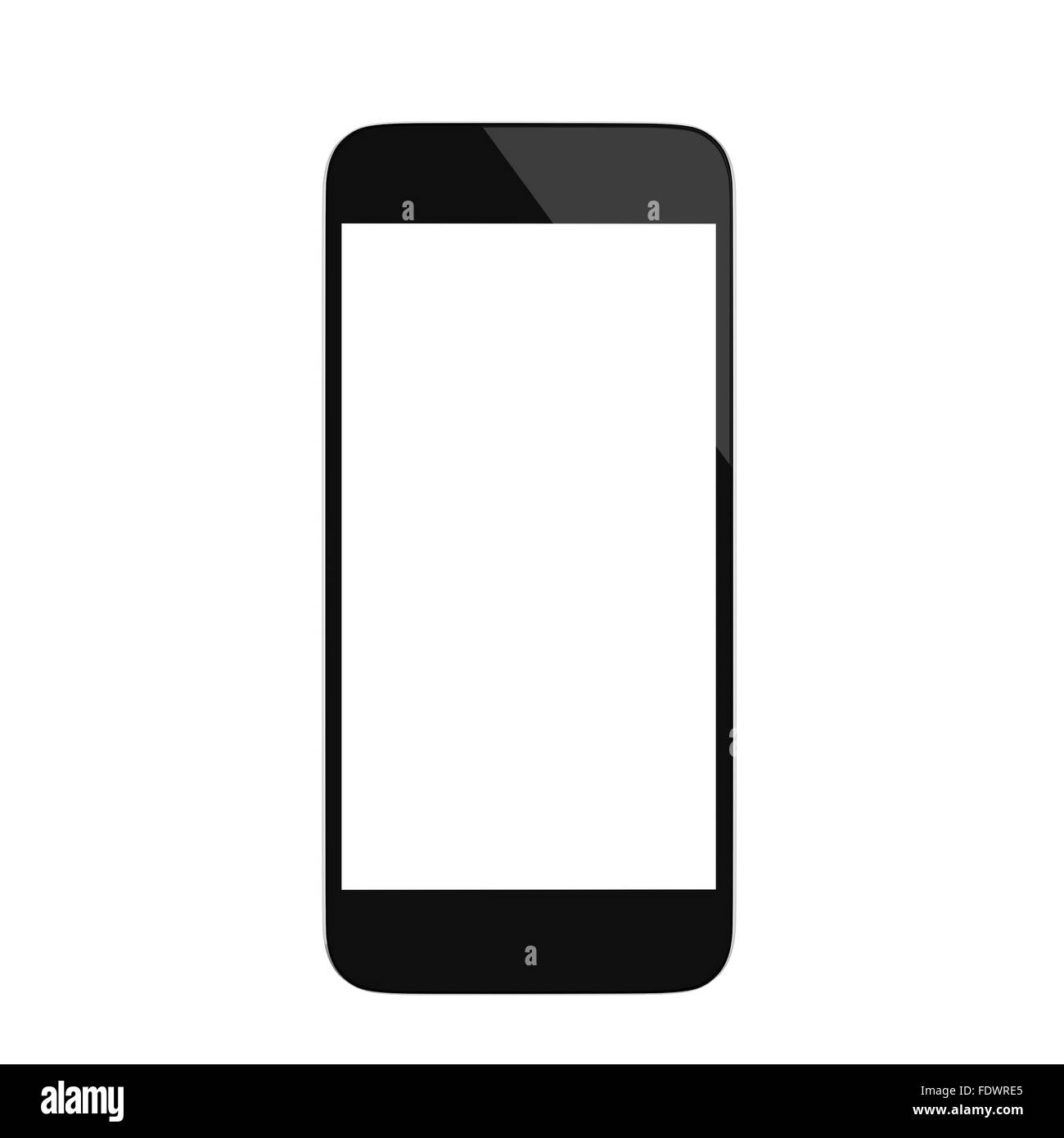 Smartphone mit leerer Bildschirm Stockfoto