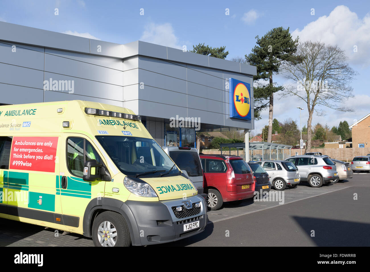 Lidl Supermarkt Arnold, Nottingham, UK. Stockfoto