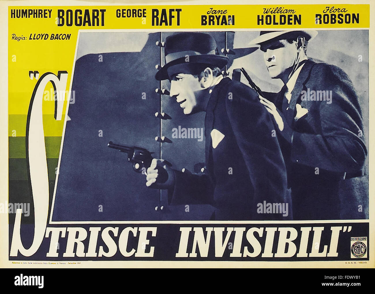 Unsichtbare Streifen - italienische Filmplakat Stockfoto