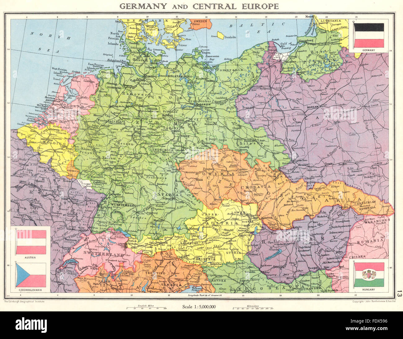 Deutschland Mitteleuropa Kurz Vor Welt Krieg 2 Saarland 1938 Alte Karte Stockfotografie Alamy