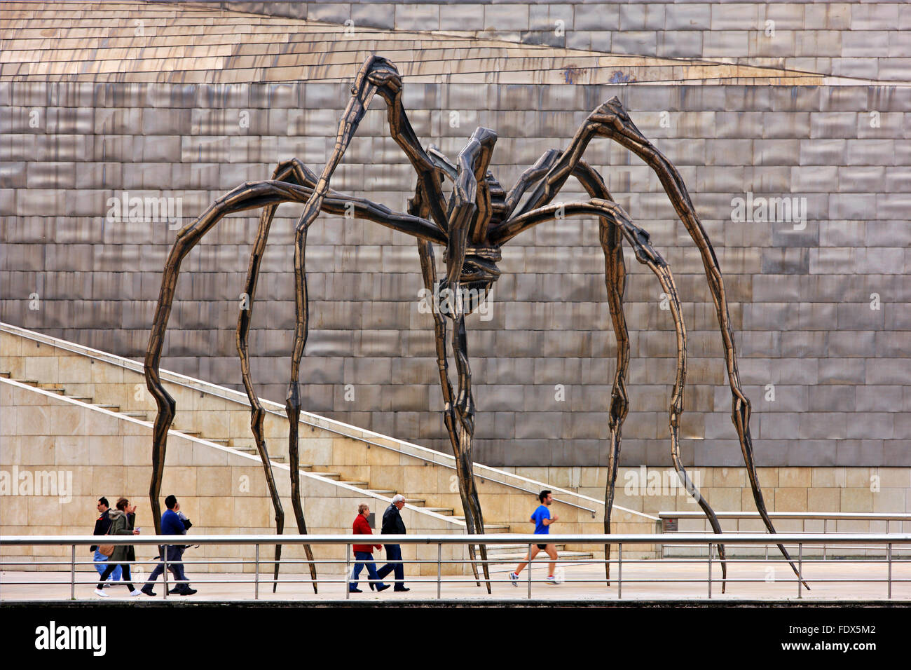 Die "Maman" von Louise Bourgeois, außerhalb Guggenheim Museum, Bilbao, Baskenland, Spanien. Stockfoto