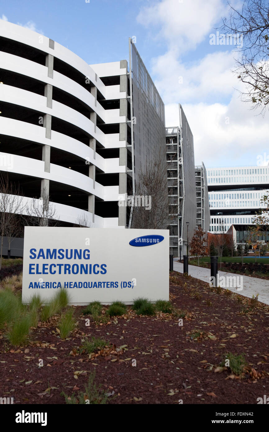 Ein Blick auf Samsung Electronic amerikanischen Hauptsitz in San Jose, Kalifornien Stockfoto