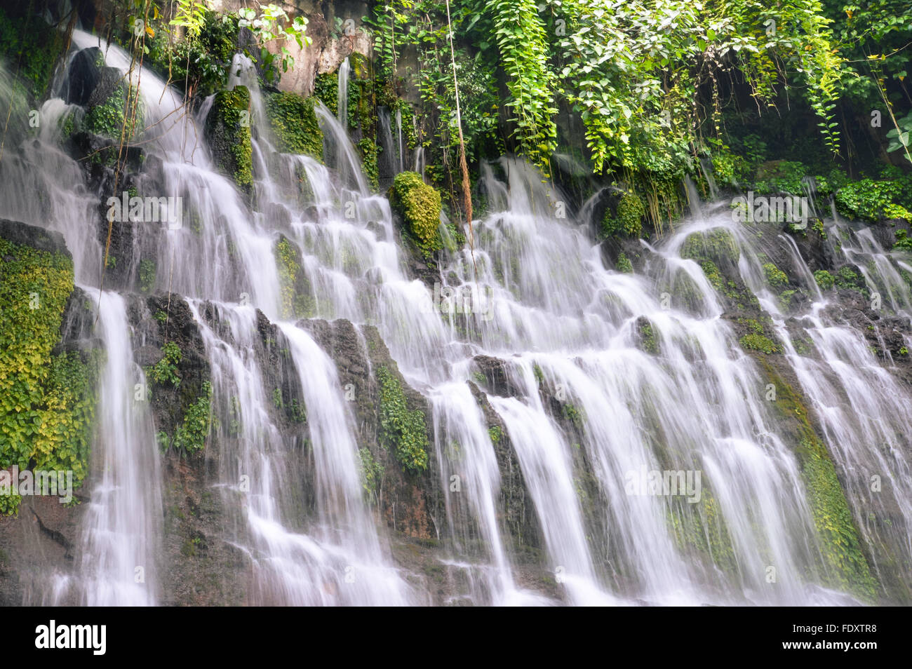Chorros De La Calera Wasserfälle in Juayua, Ruta de las Flores Reiseroute, El Salvador Stockfoto