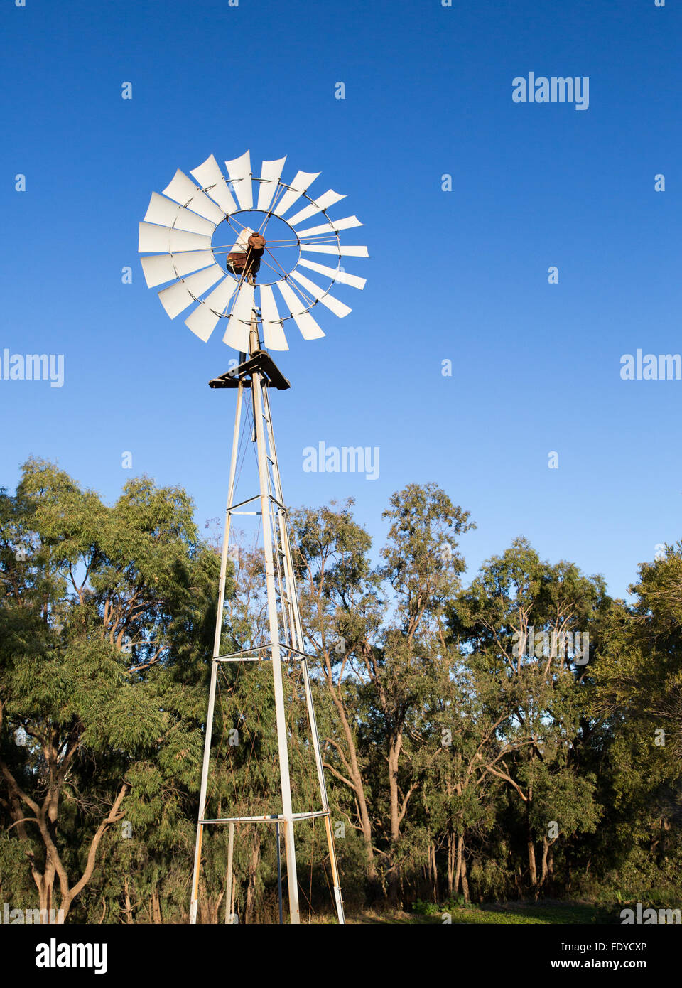 Australien outback Windmühle. Stockfoto