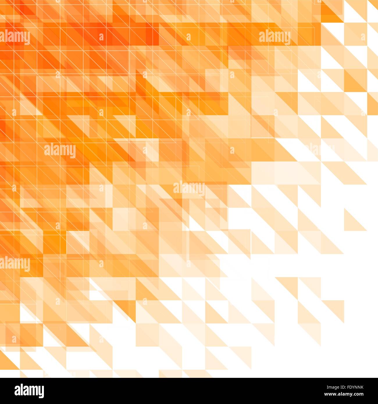 dreieckige geometrische orangem Hintergrund. abstraktes Vektor-illustration Stock Vektor