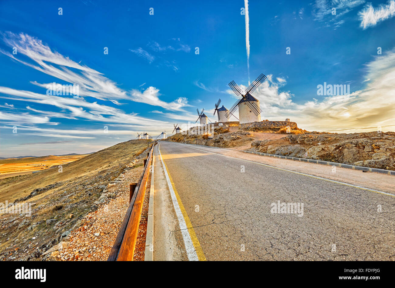 Windmills of Consuegra. Don Quixote route. Toledo. Castile-La Mancha. Spain Stockfoto