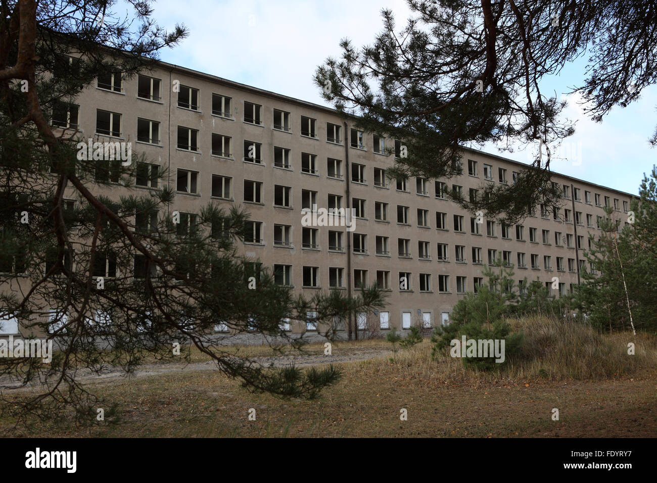 Rügen, Deutschland, leerstehende Gebäude der Koloss von Prora Stockfoto