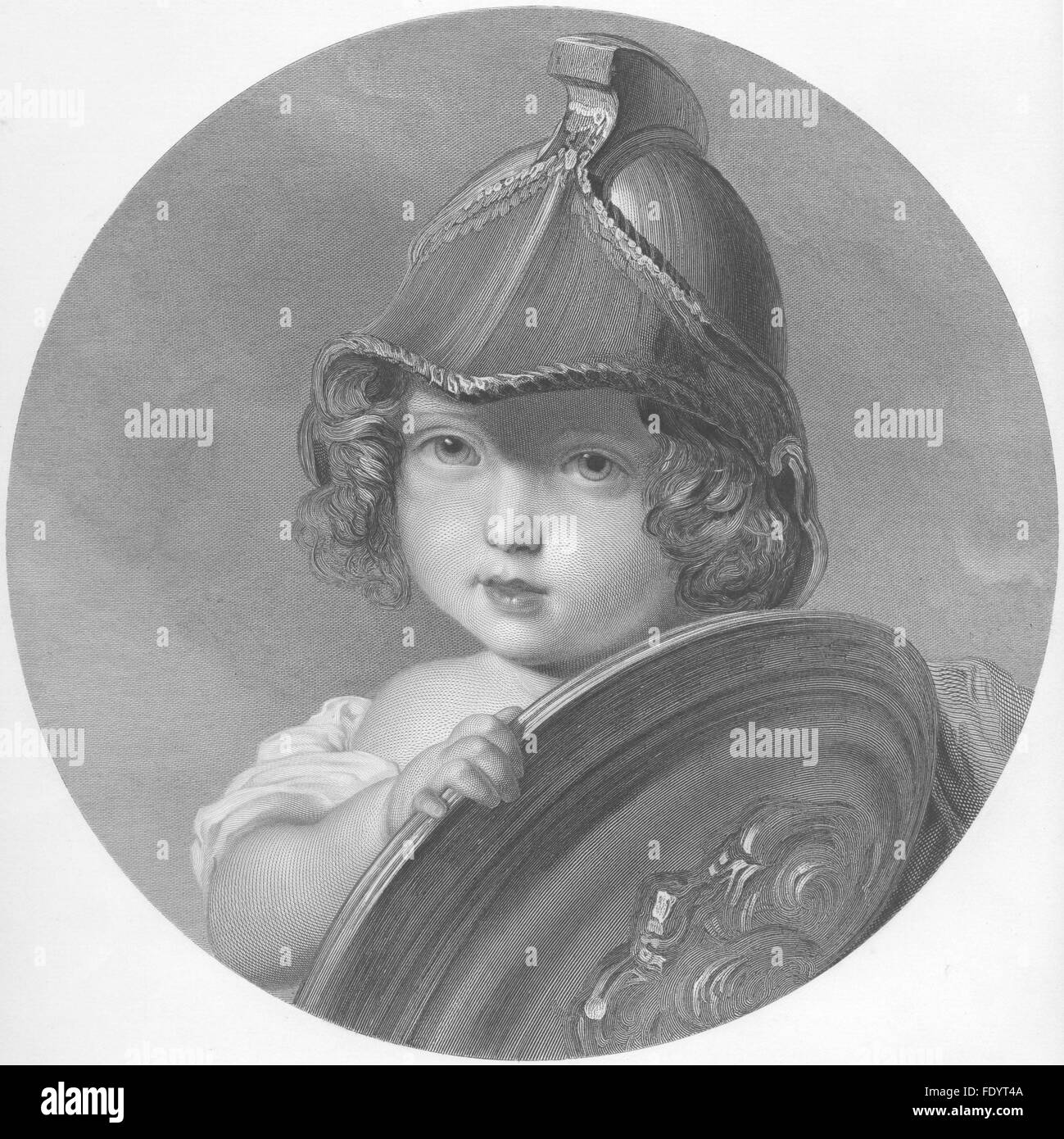 ROYALTY: Amazon (Prinzessin Helena), antique print c1870 Stockfoto