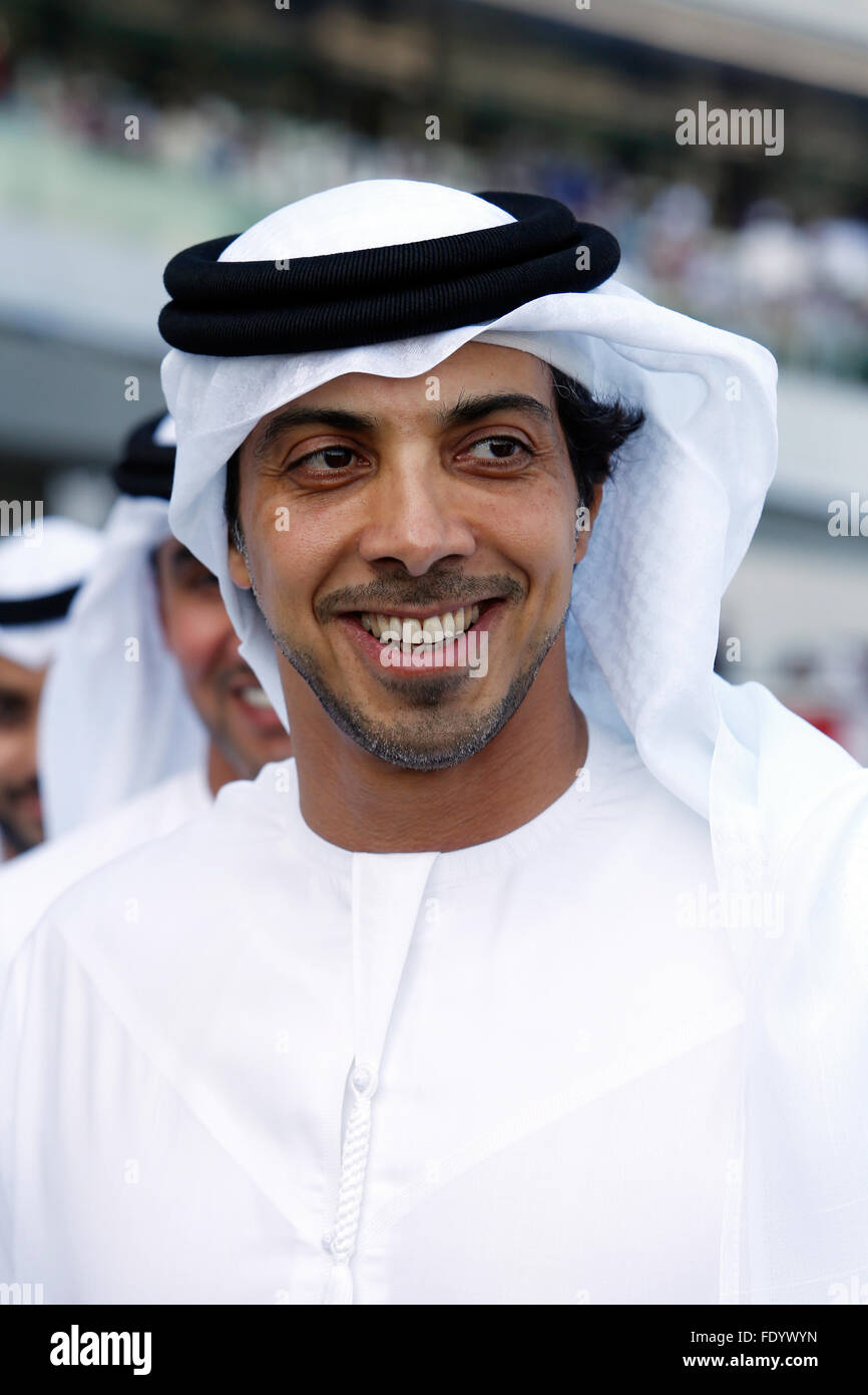 Dubai, Vereinigte Arabische Emirate, Mansoor bin Zayed, Minister für Präsidiale Angelegenheiten Stockfoto