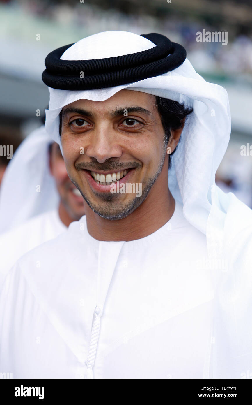Dubai, Vereinigte Arabische Emirate, Mansoor bin Zayed, Minister für Präsidiale Angelegenheiten Stockfoto