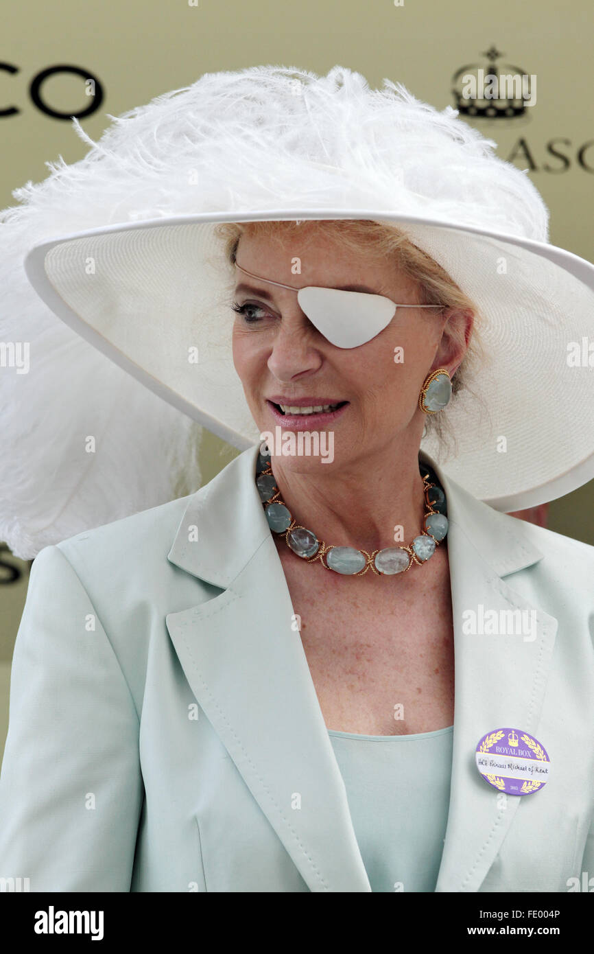 Ascot, Großbritannien, Prinzessin Michael von Kent Stockfoto