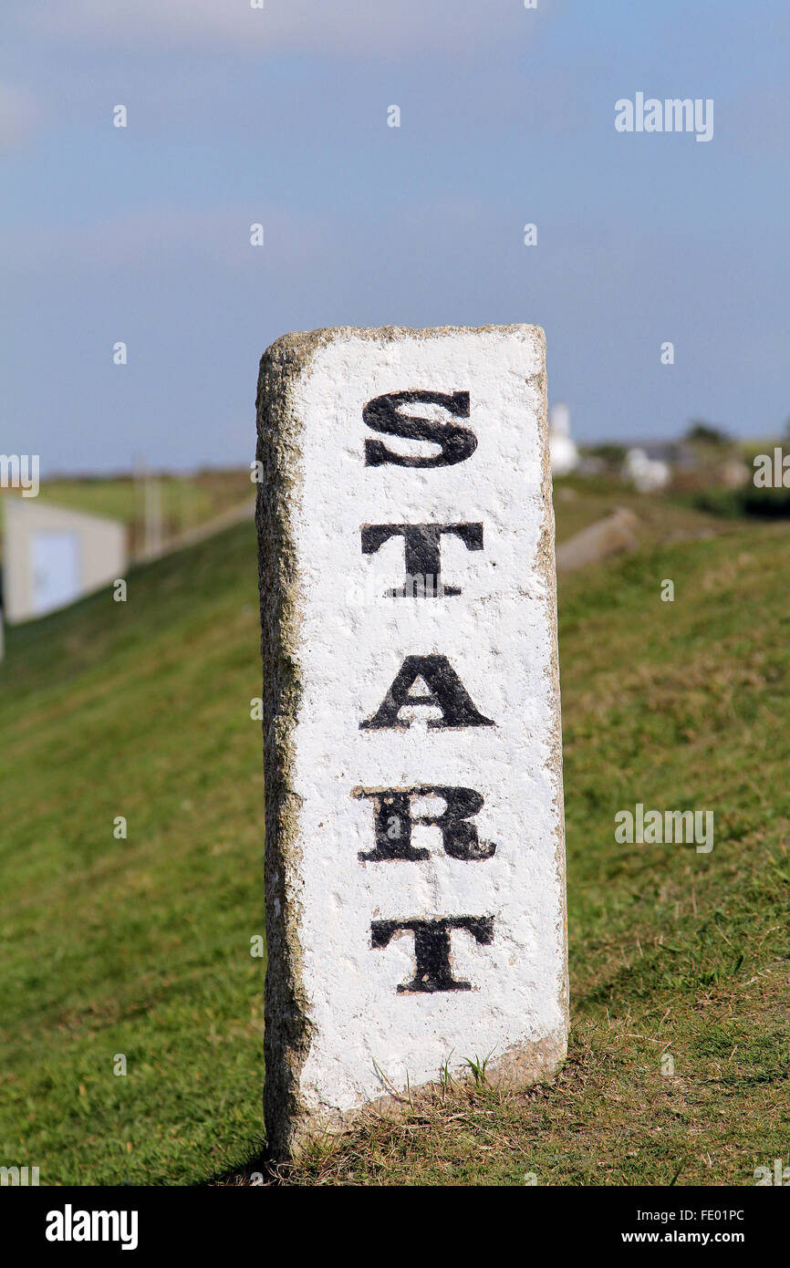 Start schild -Fotos und -Bildmaterial in hoher Auflösung – Alamy