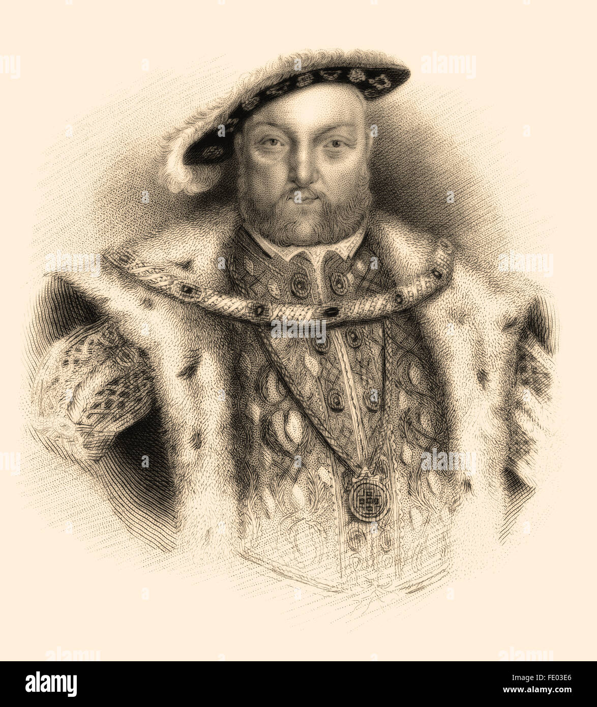 Heinrich VIII., König von England 1491-1547, Stockfoto