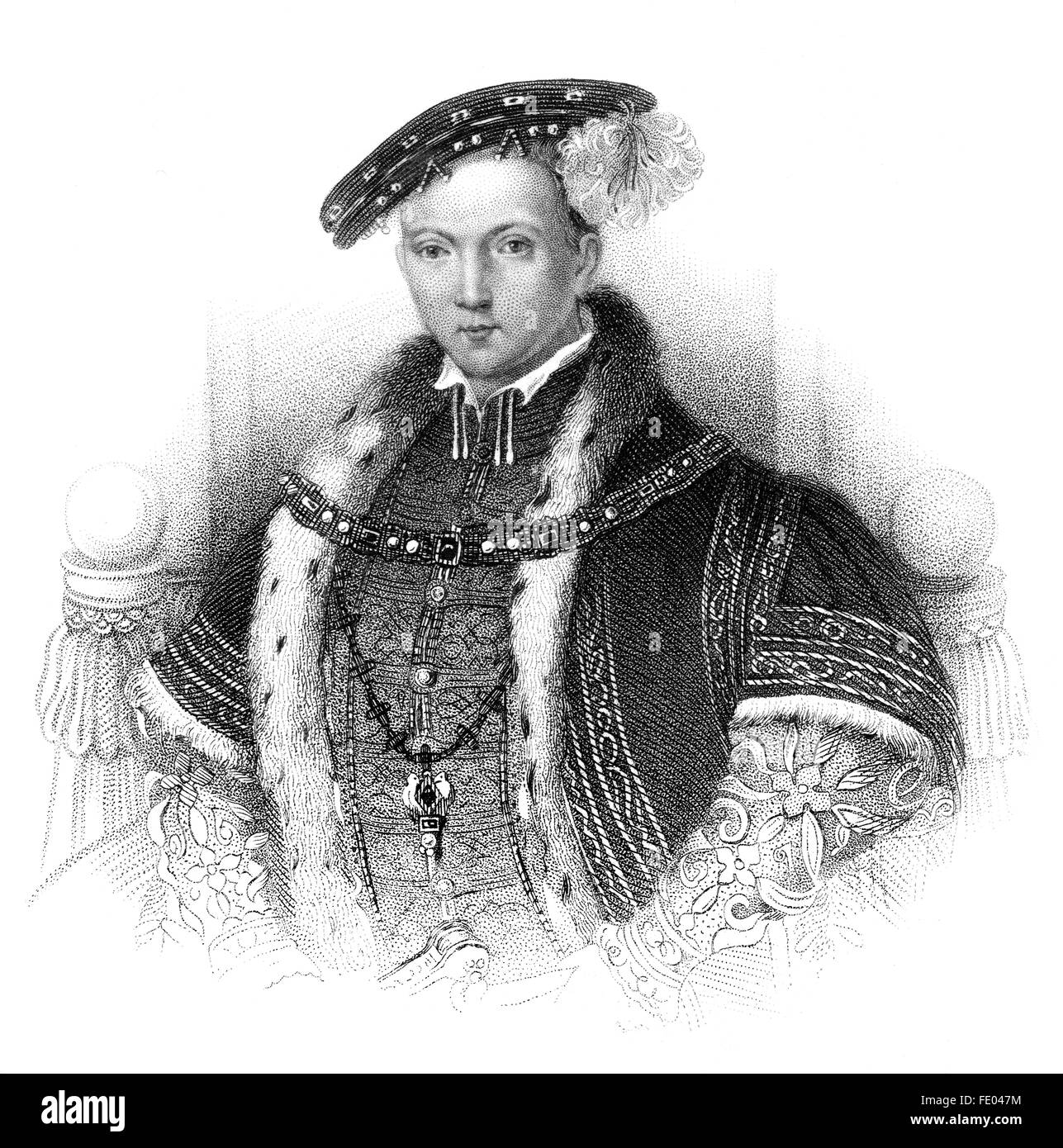 Eduard VI., 1537-1553, König von England und Irland Stockfoto