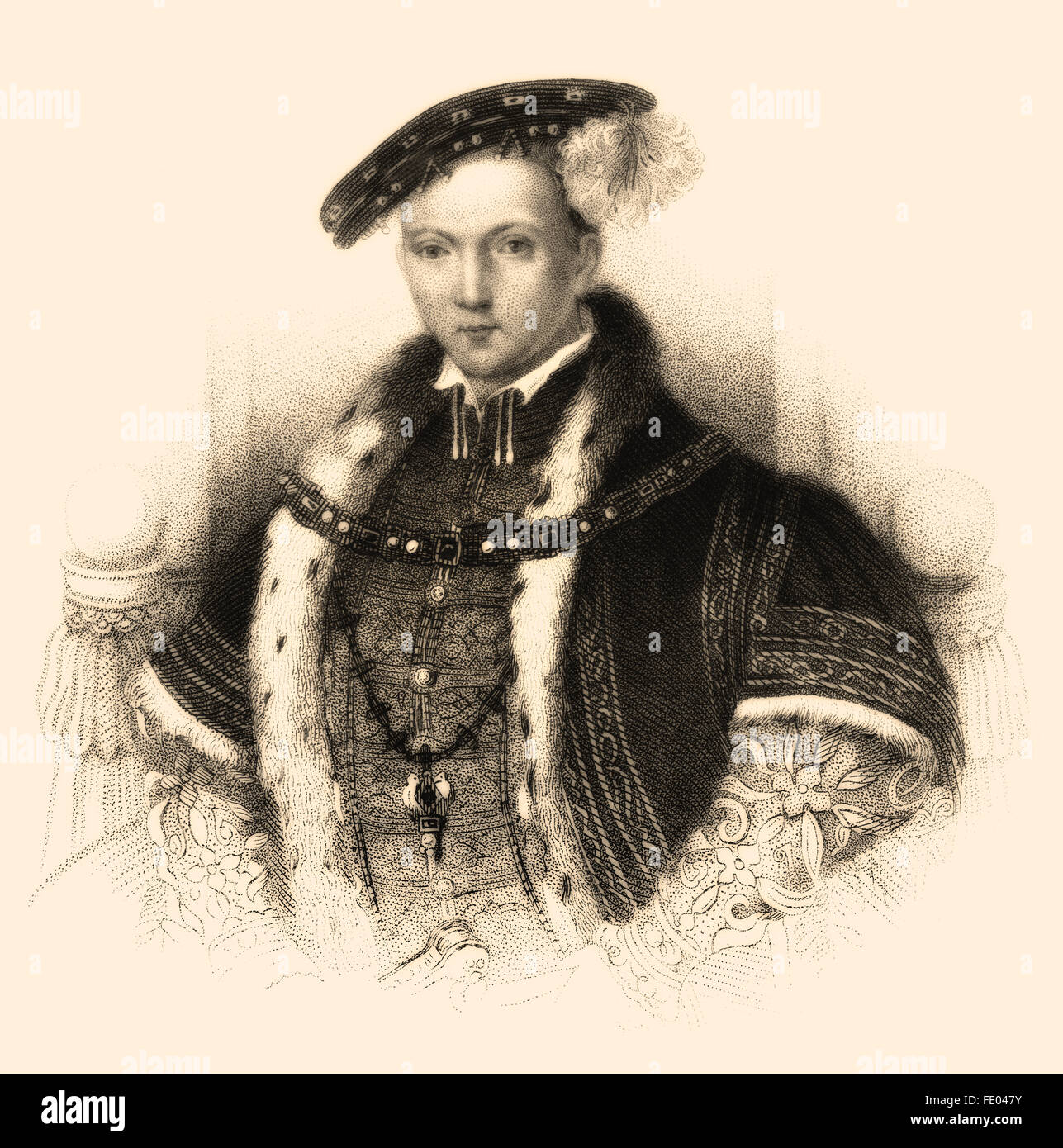 Eduard VI., 1537-1553, König von England und Irland Stockfoto