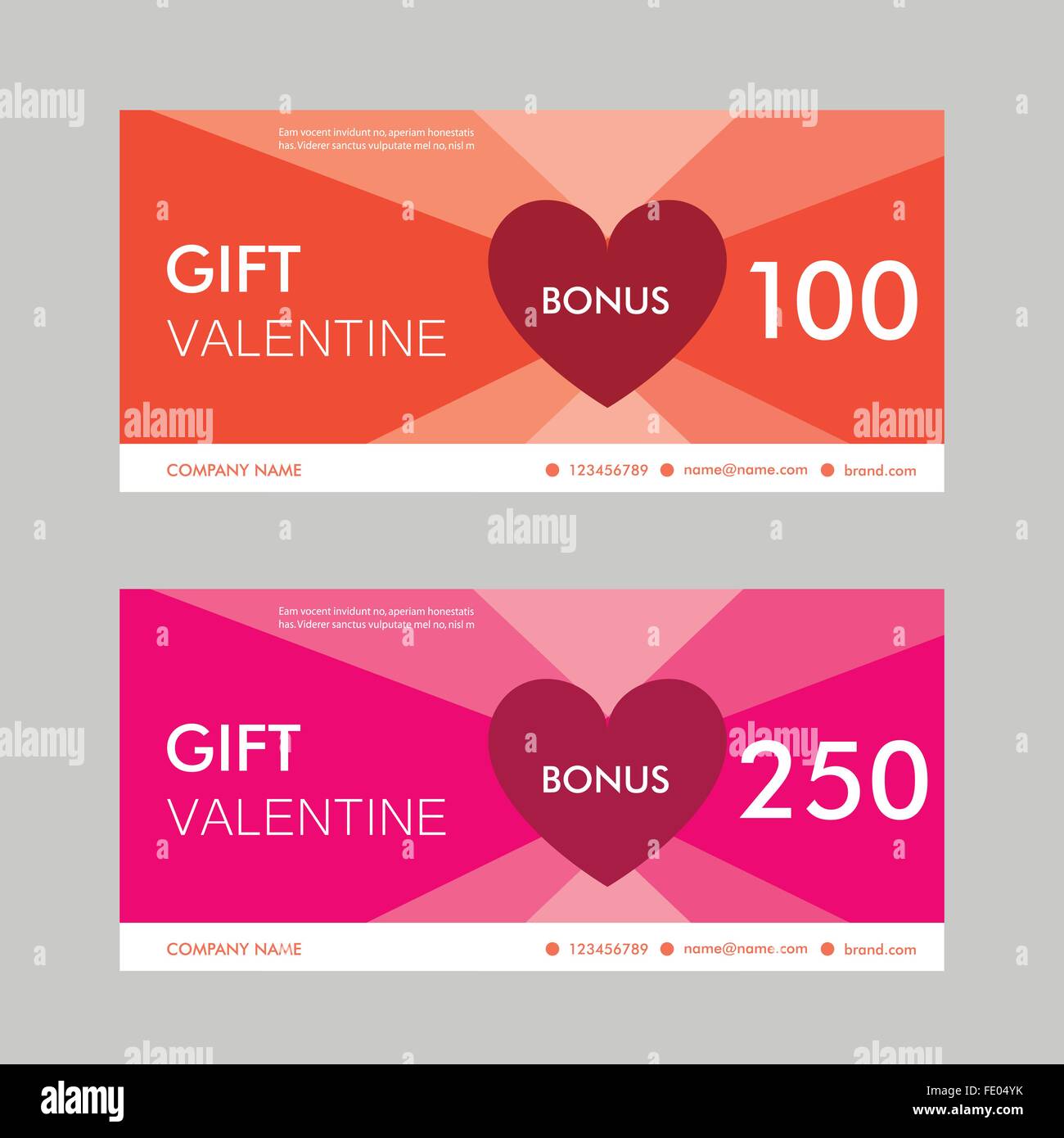 Vektor-Valentinstag-Tag-design Stock Vektor