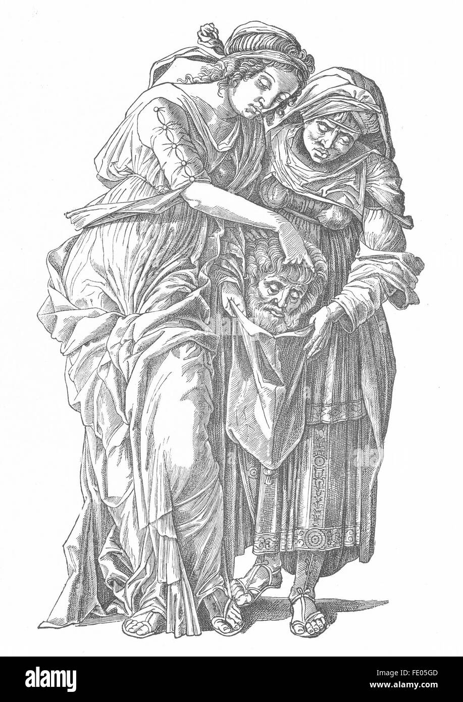 Porträts: Judith von Andrea Mantegna, antiken print 1880 Stockfoto
