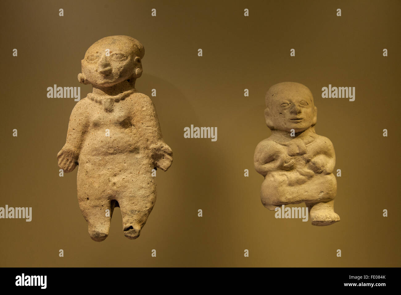 Menüpunkte auf der Anzeige in der Gold Museum (El Museo del Oro in Bogota, Kolumbien Stockfoto