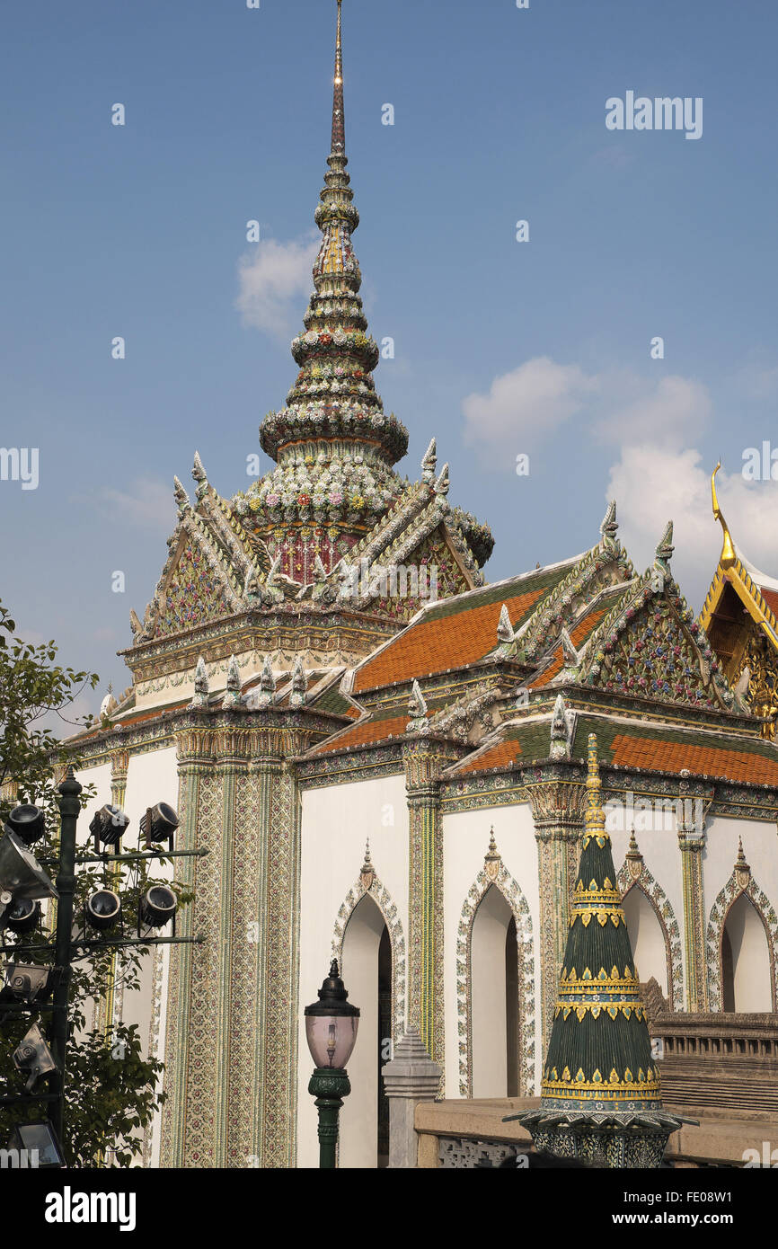 Phra wiharn Yod, dem Grand Palace in Bangkok, Thailand, Asien. Stockfoto