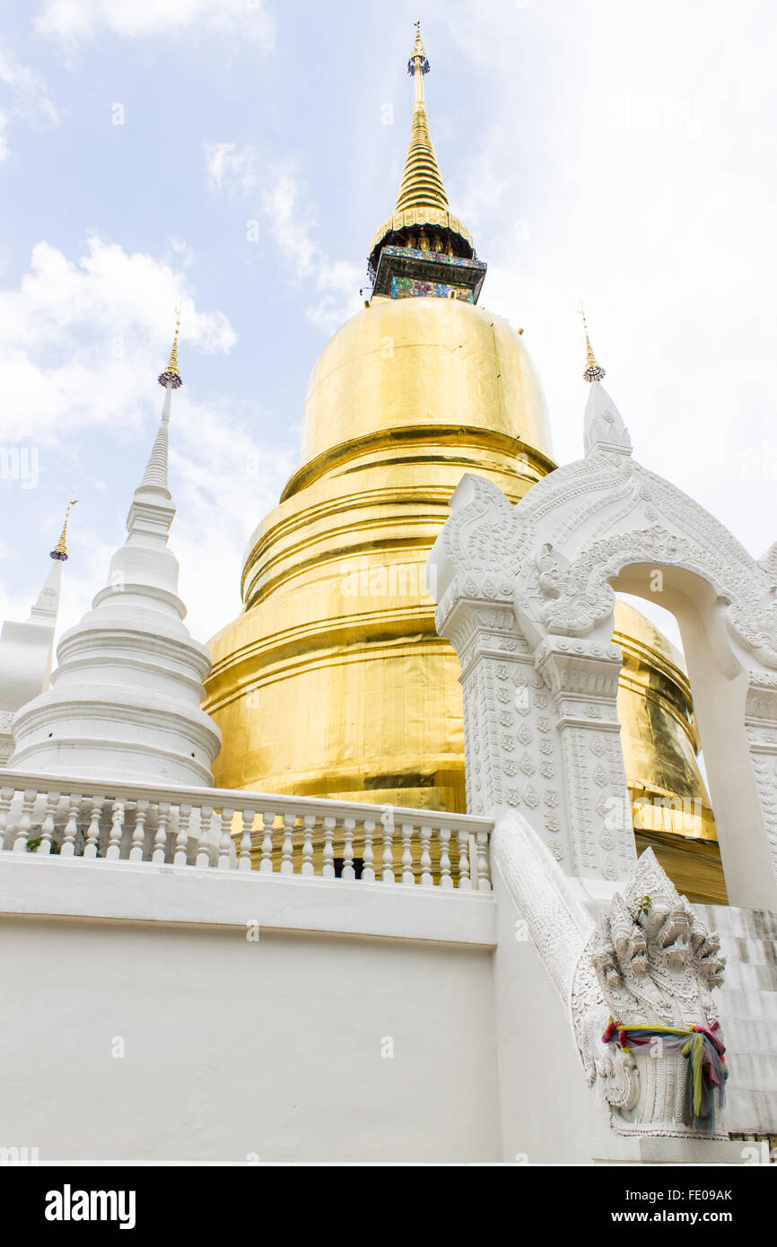 Pagode am Wat Suan Dok in Chiang Mai, Thailand Stockfoto