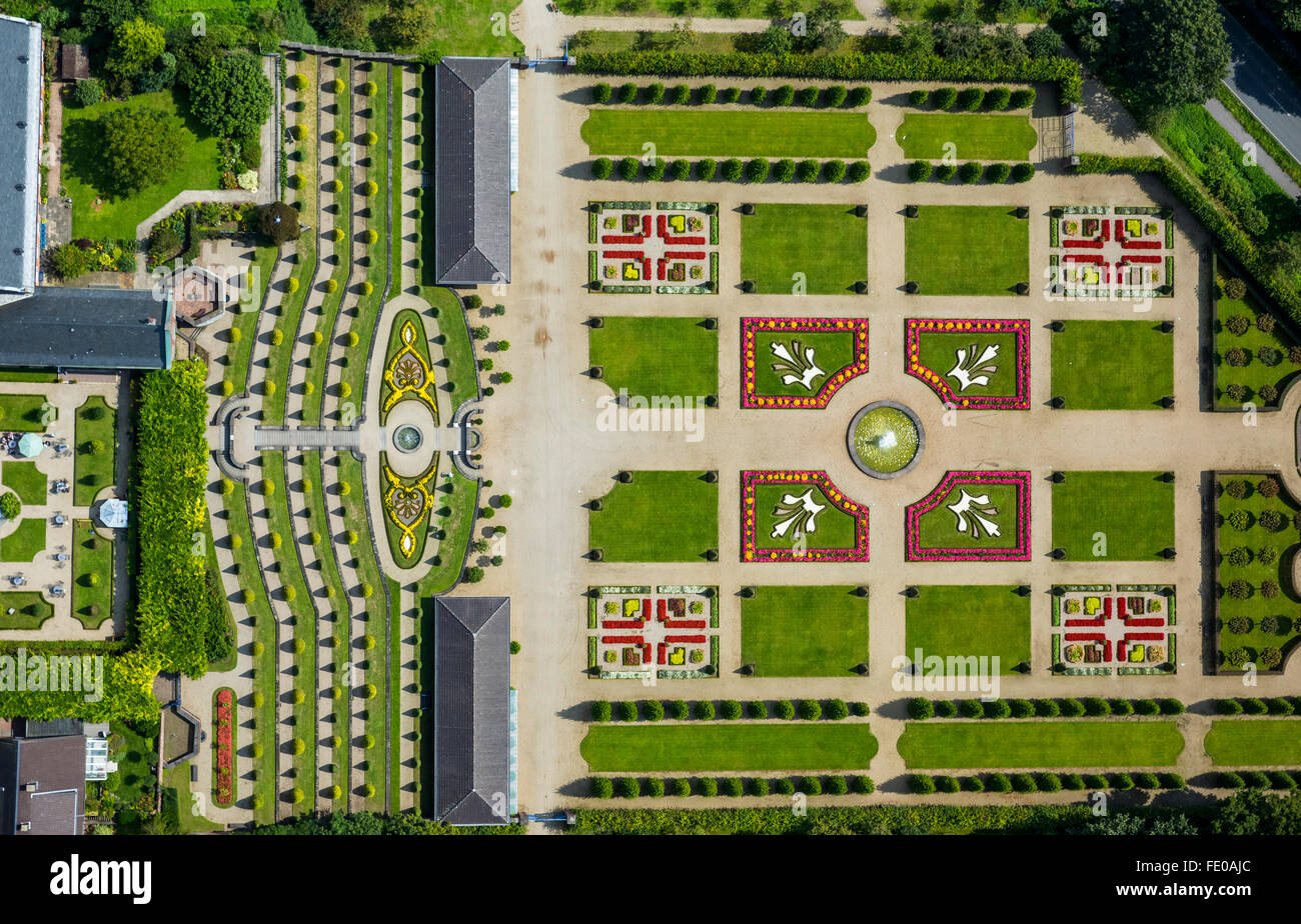 Luftaufnahme, Kamp Kloster Kloster Kamp mit Gartenterrasse und