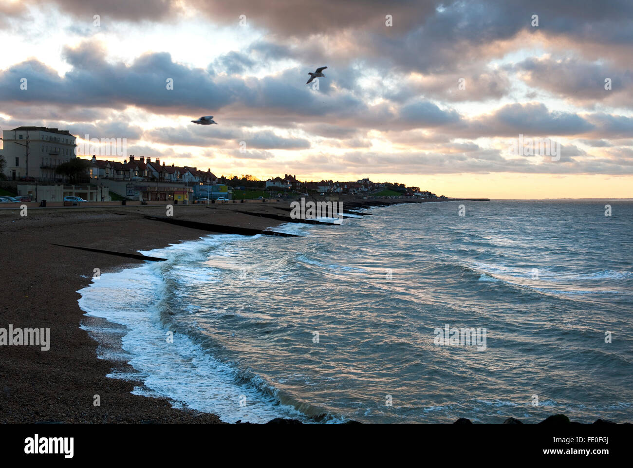Küste, Herne Bay, Kent UK Stockfoto