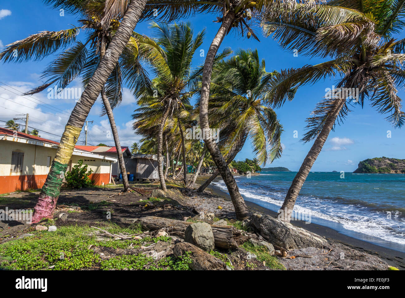 Ein Dorf am Meer Grenada West Indies Stockfoto