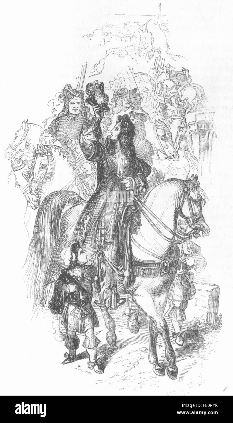 Porträts: Roger de Coverley als Sheriff, antique print 1845 Stockfoto