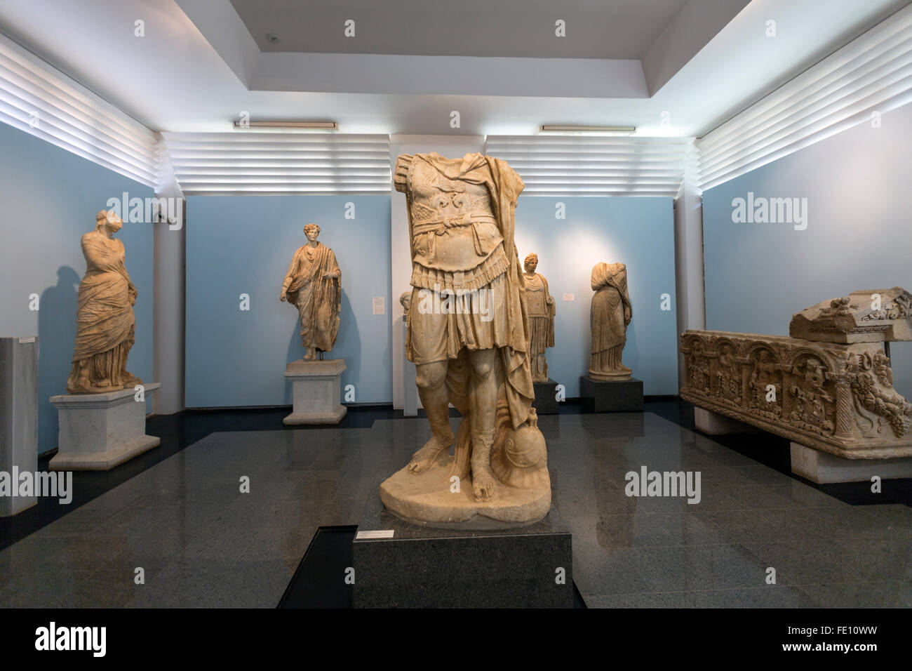 Statuen in Aphrodisias Museum, Türkei Stockfoto