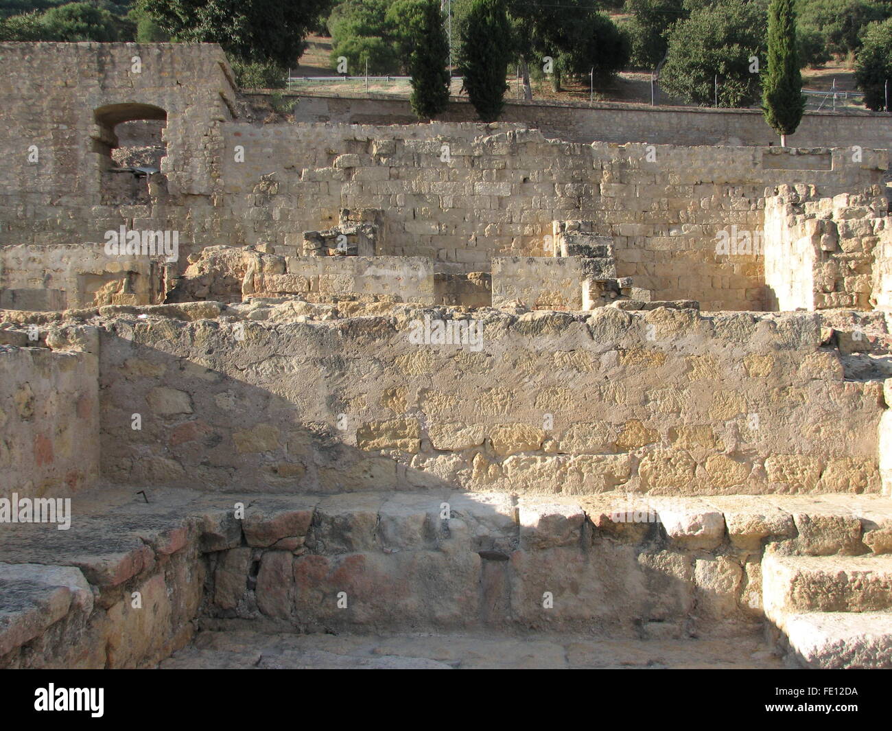 Ruinen der Maurischen Muslimischen/islamischen Kalifats Stadt Medina Azahara, Kalifat von Cordoba, Weltkulturerbe der Unesco 2018, Spanien Stockfoto