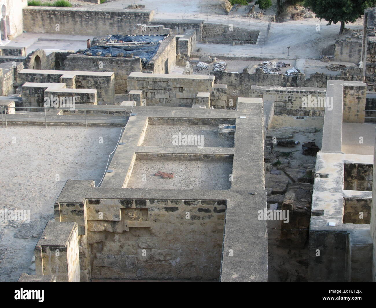 Ruinen der Maurischen Muslimischen/islamischen Kalifats Stadt Medina Azahara, Kalifat von Cordoba, Weltkulturerbe der Unesco 2018, Spanien Stockfoto