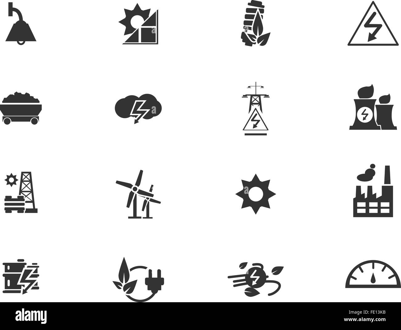 Symbole gas, wasser, strom Stock-Vektorgrafiken kaufen - Alamy