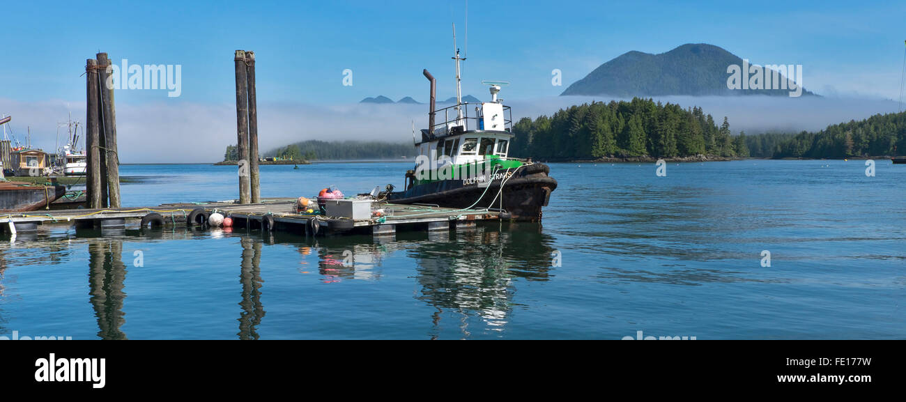 Tofino, Britisch-Kolumbien: Tofino Hafen auf Vancouver Island, Kanada Stockfoto
