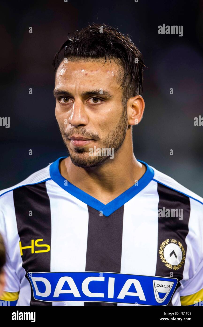 Empoli, Italien. 3. Februar 2016. Ali Adnan Kadhim (Udinese) Fußball: Italienische "Serie A" match zwischen Empoli 1-1 Udinese im Carlo Castellani Stadium in Empoli, Italien. Bildnachweis: Maurizio Borsari/AFLO/Alamy Live-Nachrichten Stockfoto