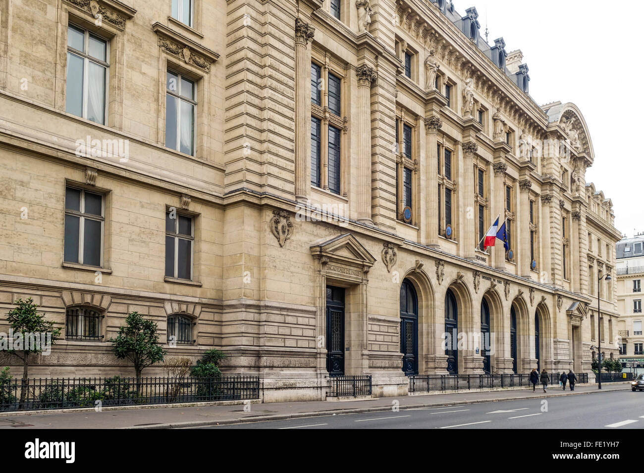 Hauptgebäude der Universität Paris-Sorbonne, Paris IV, Université Paris-Sorbonne, öffentliche Forschungsuniversität in Paris, Frankreich Stockfoto