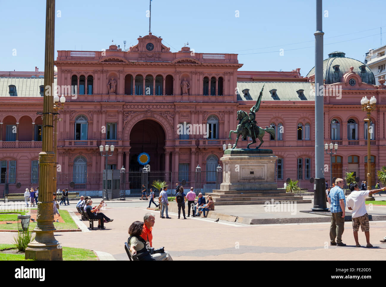 Casa Rosada, Plaza de Mayo Stockfoto
