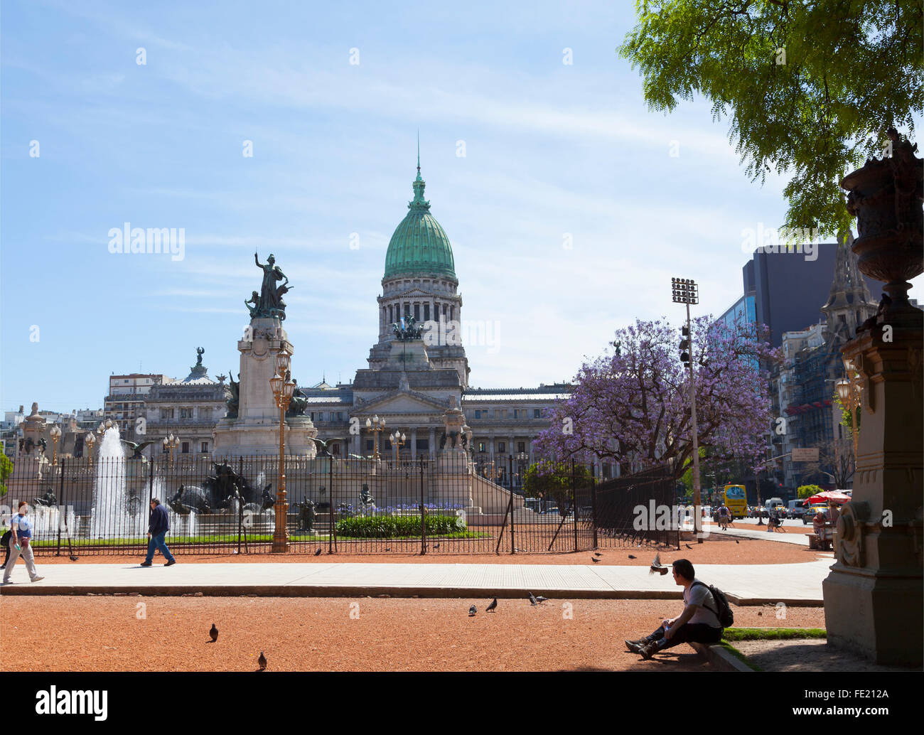 Nationaler Kongress-Saal, des Kongresses Plaza, Buenos Aires Stockfoto