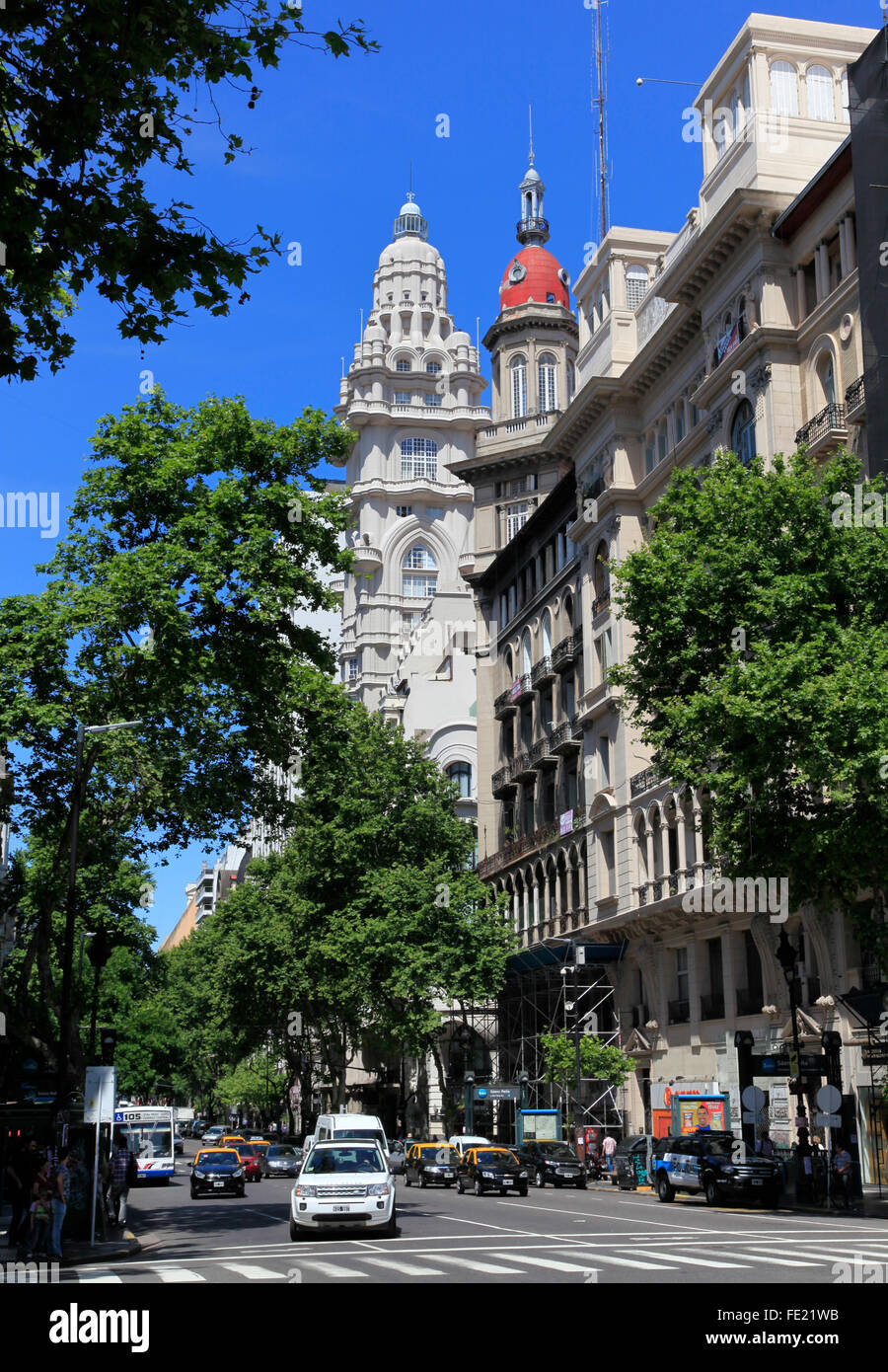 Der Palacio Barolo Gebäude, Avenida de Mayo, Buenos Aires Stockfoto