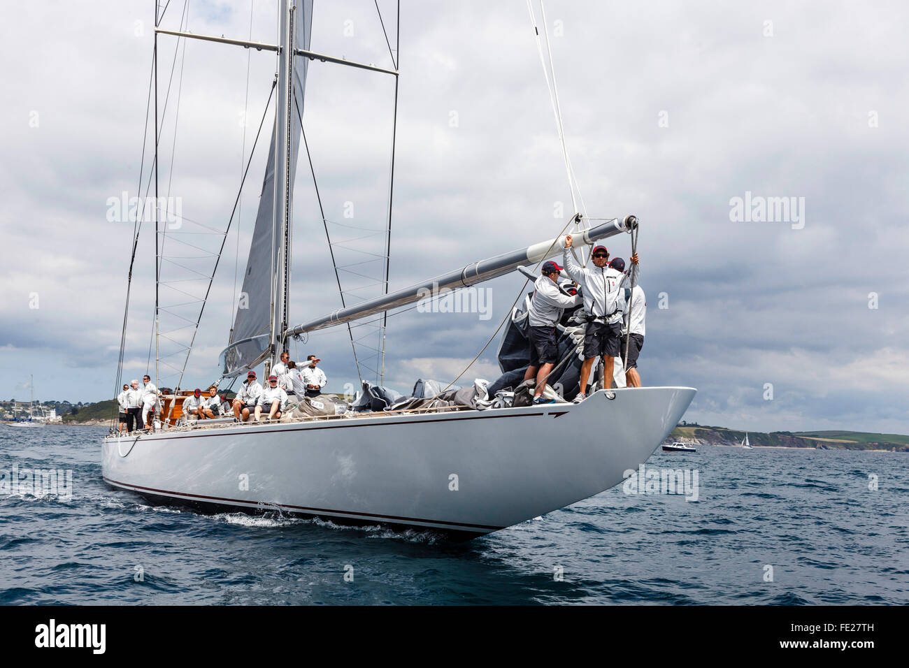 J-Klasse Yacht Ranger J5 Stockfoto