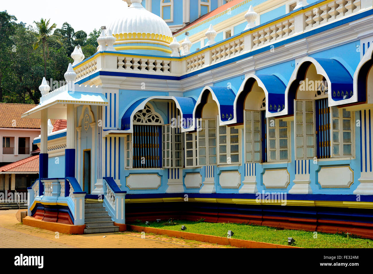 Indien Goa Shri Mangeshi Tempel Stockfoto