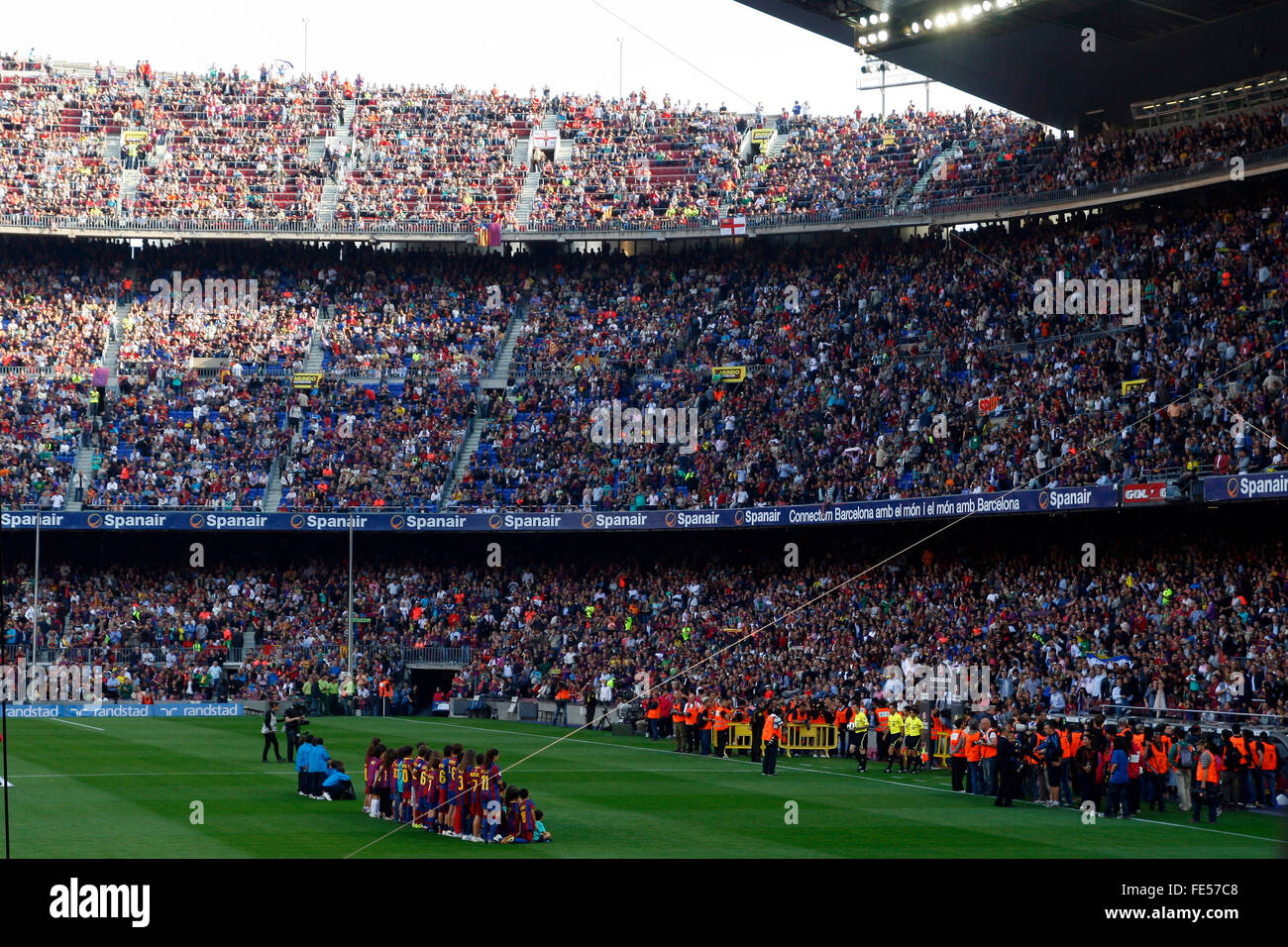 Camp Nou-Stadion, in der Stadt Barcelona. Fußball Club Barcelona Stockfoto