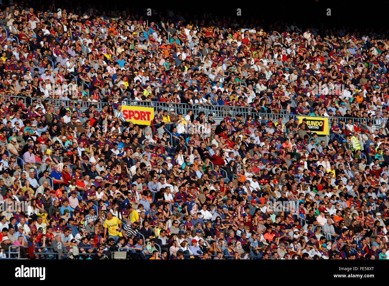 Camp Nou-Stadion, in der Stadt Barcelona. Fußball Club Barcelona Stockfoto