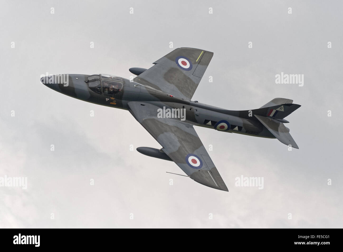Hawker Hunter T.7 Jet, Registrierung WV 372 Stockfoto
